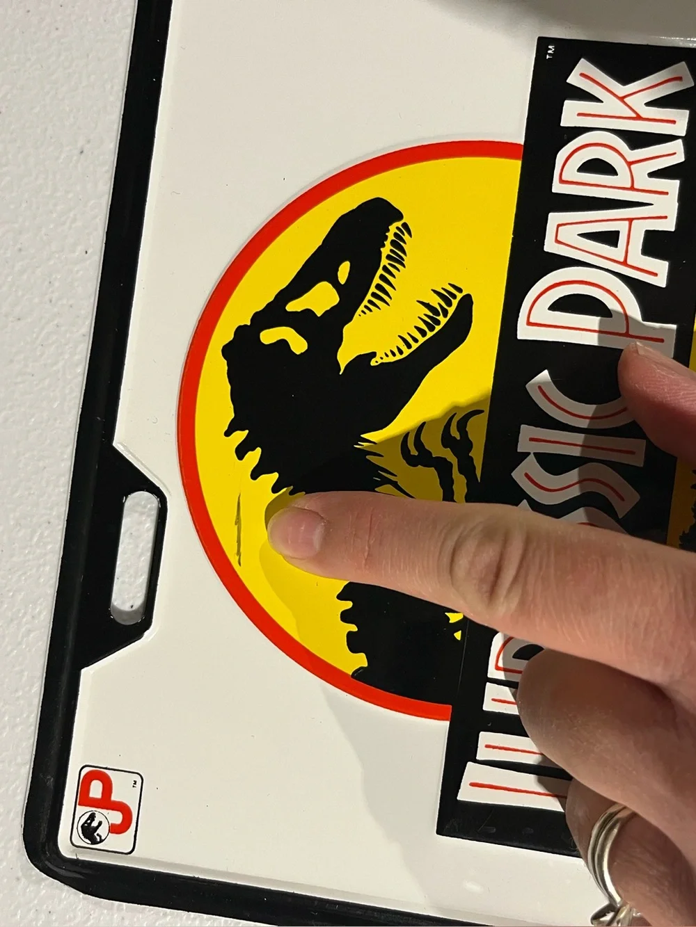 1992 Jurassic Park Universal Studios License Plate 04 J.P.C.R.